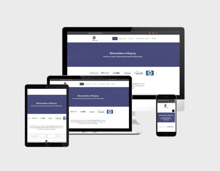 Captura de la web de MIC Grup